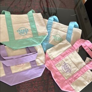 NWT Trader Joe's 4 mini Tote Bags Set spring 2026